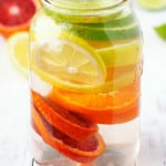 Rainbow citrus infused water - a healthy and delicious way to stay hydrated!