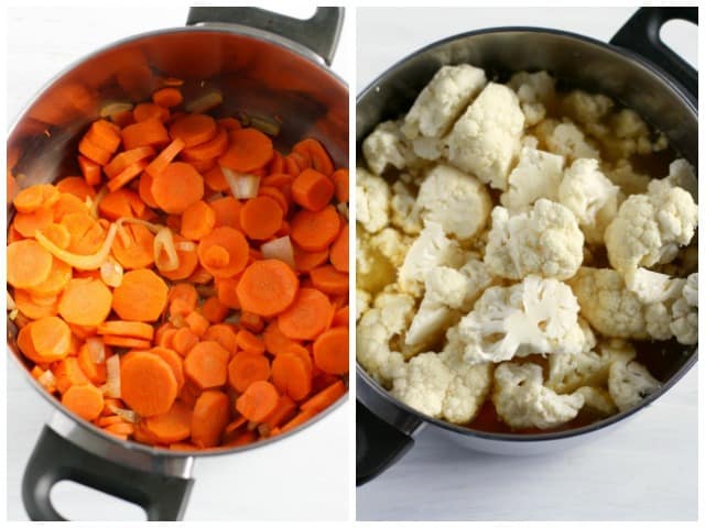 how to make cauliflower carrot soup