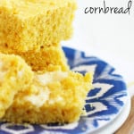 The best vegan cornbread recipe! Moist, fluffy, flavorful, and perfect alongside chili or soup! #vegan
