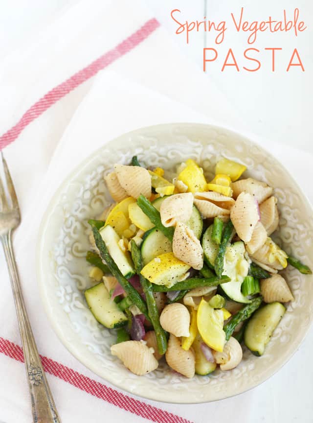 Spring Vegetable Pasta. - The Pretty Bee