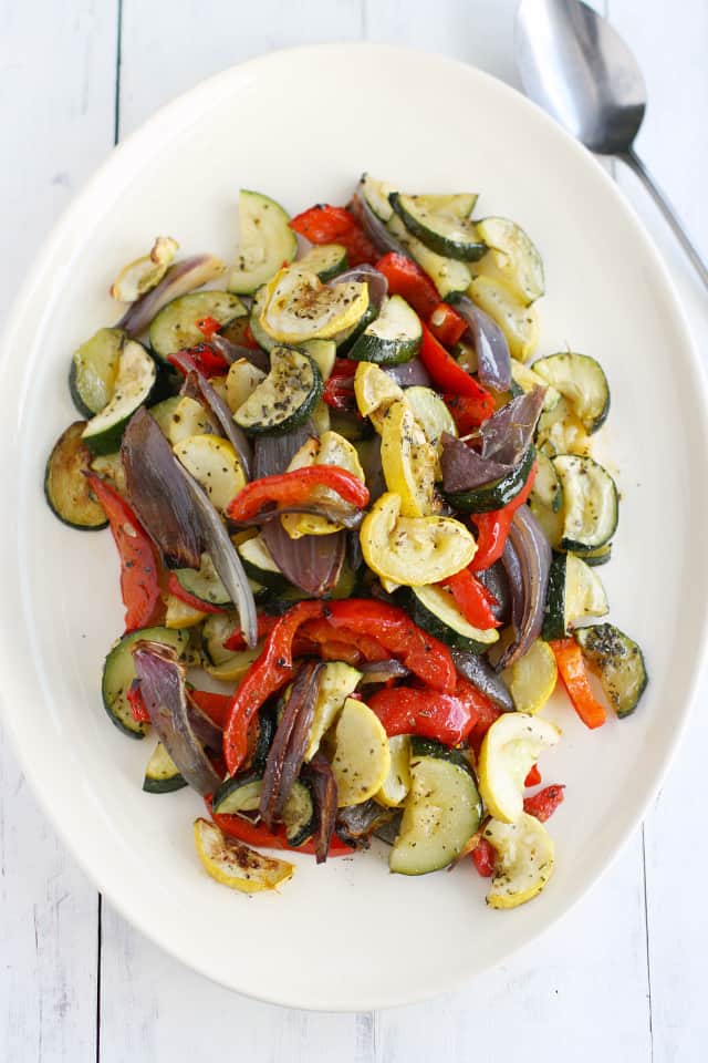 Roasted Summer Vegetables. - The Pretty Bee