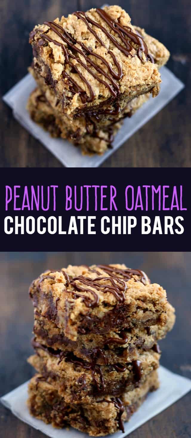 These peanut butter oat bars are simply the BEST! Soft, rich, chewy, chocolatey, and irresistible!