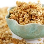 The best banana coconut granola recipe! Delicious and easy to make. #vegan