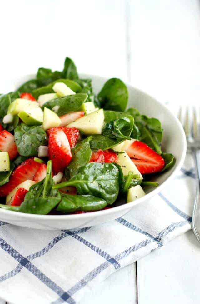 spinach strawberry salad recipe