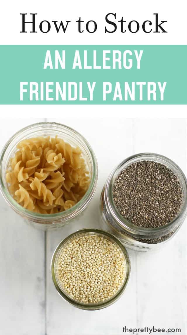 If you have food allergies, what should you be stocking in your pantry?