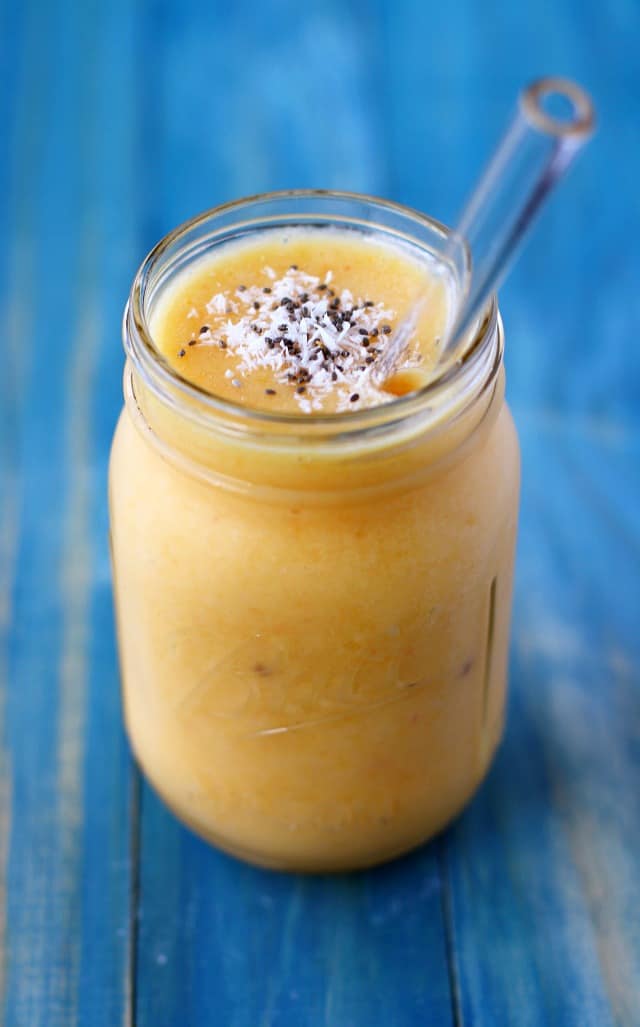 vegan peach pineapple smoothie recipe