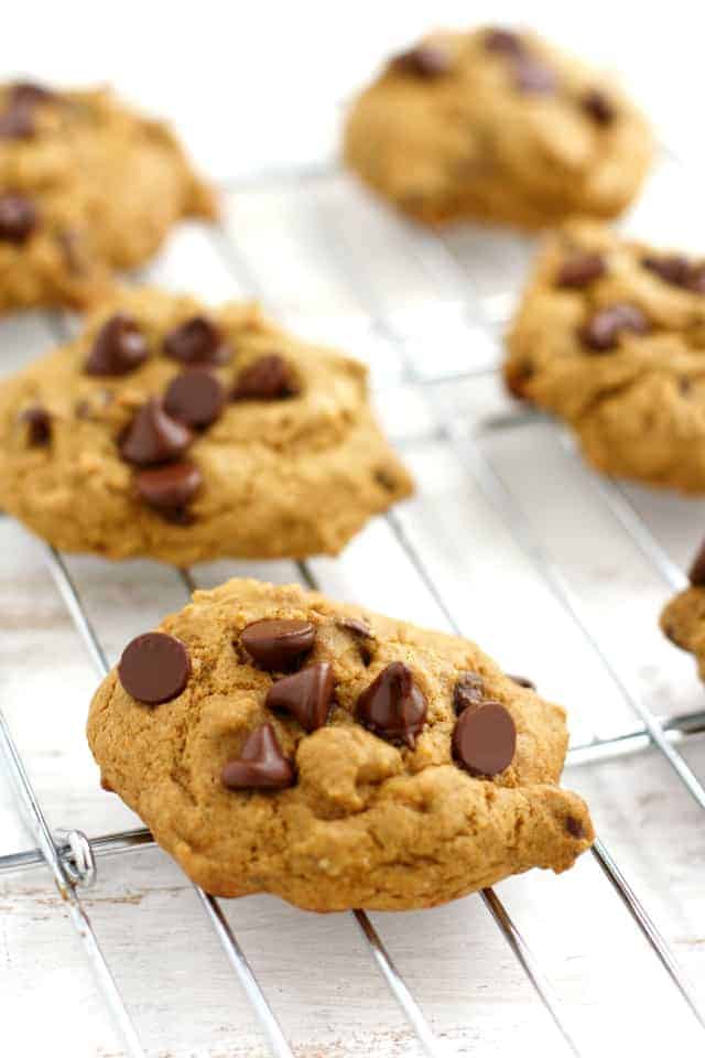 Soft, chewy, irresistible chocolate chip banana cookies. Easy recipe that everyone loves.