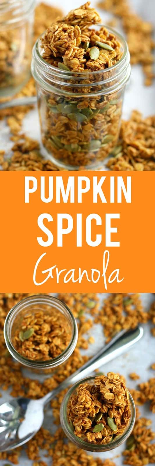 Make this easy pumpkin spice granola for a perfect fall breakfast or snack!