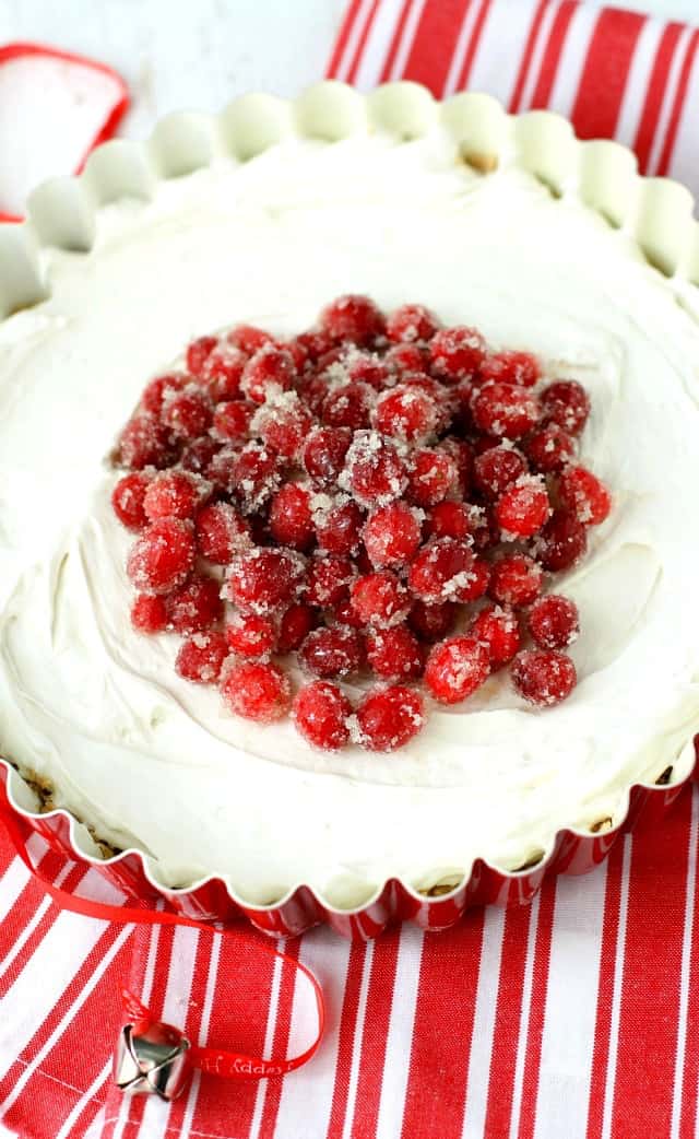 dairy free cheesecake with cranberries