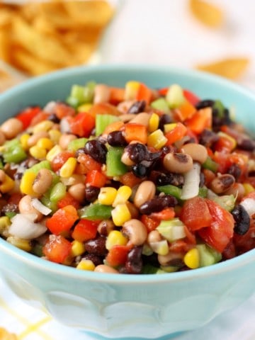 Texas caviar is the perfect dip to dig into on Super Bowl Sunday!