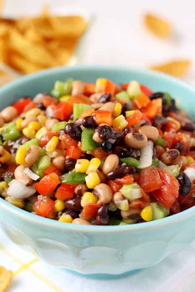 Texas caviar is the perfect dip to dig into on Super Bowl Sunday! 