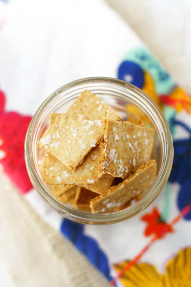 Easy and delicious gluten free cracker recipe. This recipe is so tasty, and much cheaper than store bought crackers!