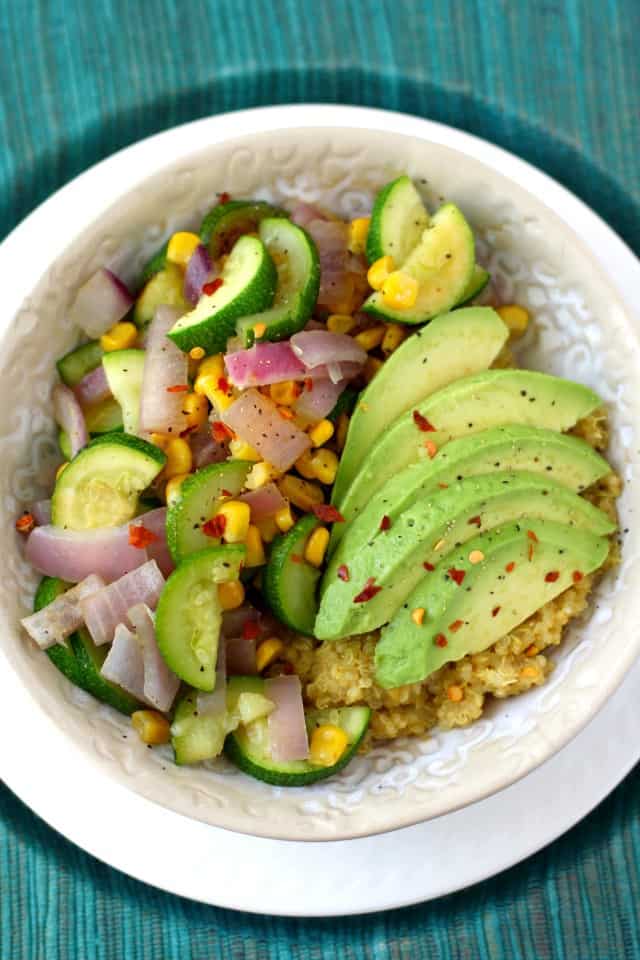 vegan quinoa lunch bowls