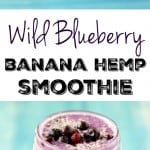 This wild blueberry banana smoothie has two delicious and beautiful layers for a smoothie that's a treat for the eyes and your tastebuds!