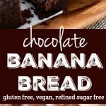 This chocolate banana bread is a healthier treat - it's refined sugar free!