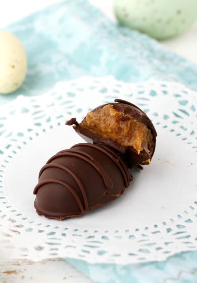 chocolate candy filled with date caramel