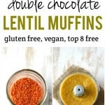 These double chocolate muffins have a secret healthy ingredient - red lentils! These muffins are a great after school snack!