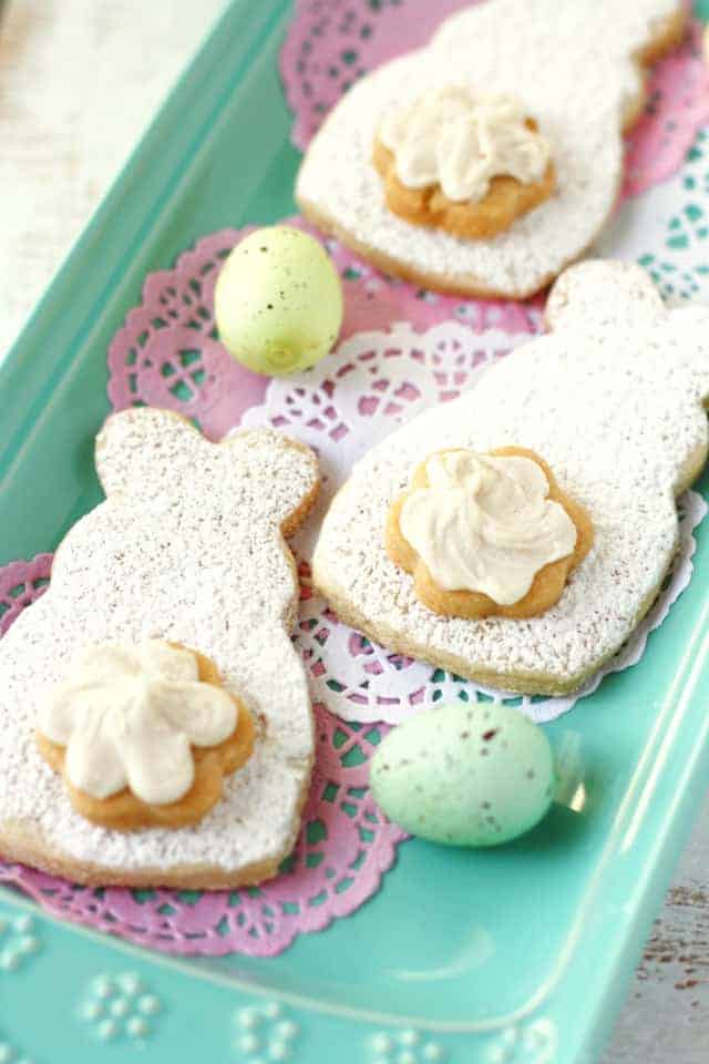 Easter bunny cut out sugar cookies