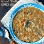 Creamy lentil wild rice soup is a cozy winter favorite!
