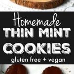 Dark chocolate and mint combine to make these homemade thin mints extra delicious!