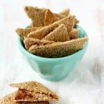 Easy gluten free cinnamon sugar oatmeal cracker recipe. Kids love this healthy snack!