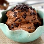 This double chocolate ice cream is dairy free and made without an ice cream maker! An easy and healthy ice cream recipe.