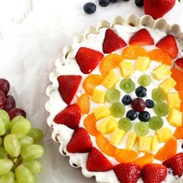 This no-bake rainbow fruit tart is delicious, beautiful, and so easy to make, too!