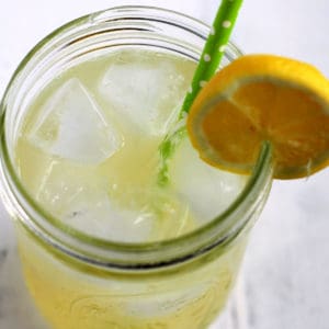 old fashioned lemonade in a glass