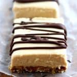 Light and delicious no-bake peanut butter cream bars are a wonderfully decadent dessert!