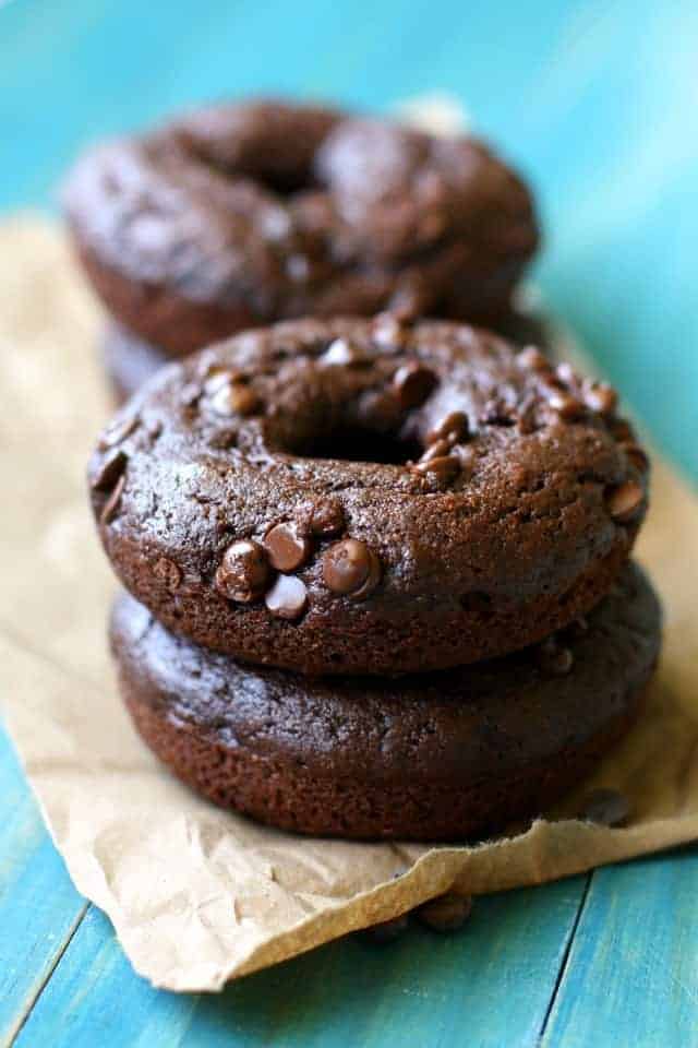 chocolate zucchini donuts