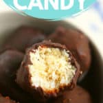 chocolate covered coconut candy