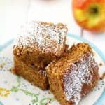 Delicious and moist apple spice cake is gluten free and vegan. An easy recipe for fall!