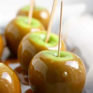 Dairy free and vegan caramel apples are a delicious treat for fall!