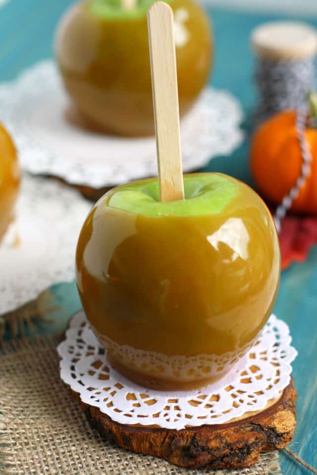 Dairy free and vegan caramel apples are a delicious treat for fall!