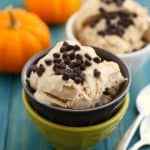 Creamy, delicious, flavorful pumpkin ice cream is dairy free and vegan. A delicious allergy friendly treat. #snackfreely #ad