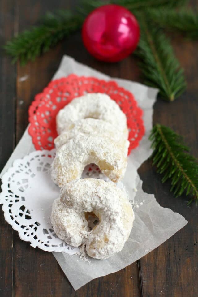 Light and buttery Bohemian crescent cookies are delicious and allergy friendly! A perfectly festive addition to your cookie tray!