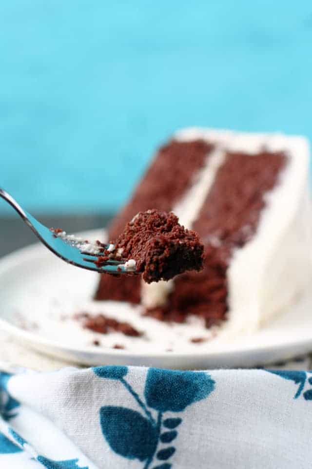 The easiest double layer chocolate cake - perfect for any party!