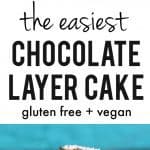 An EASY, gluten free, vegan, allergy friendly layer cake that will hold together and tastes delicious!