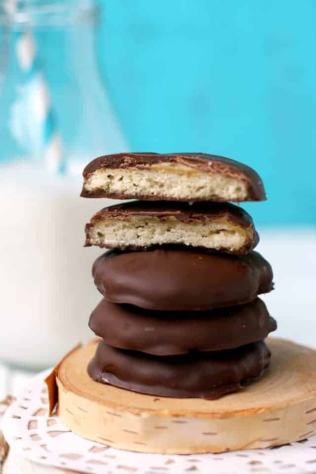 Allergy friendly Tagalong cookies are a delicious treat to make at home! These are vegan, gluten free, and nut free.