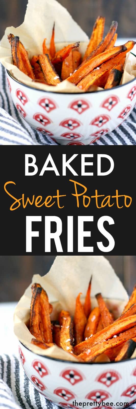 Simple, healthy, delicious sweet potato fries.