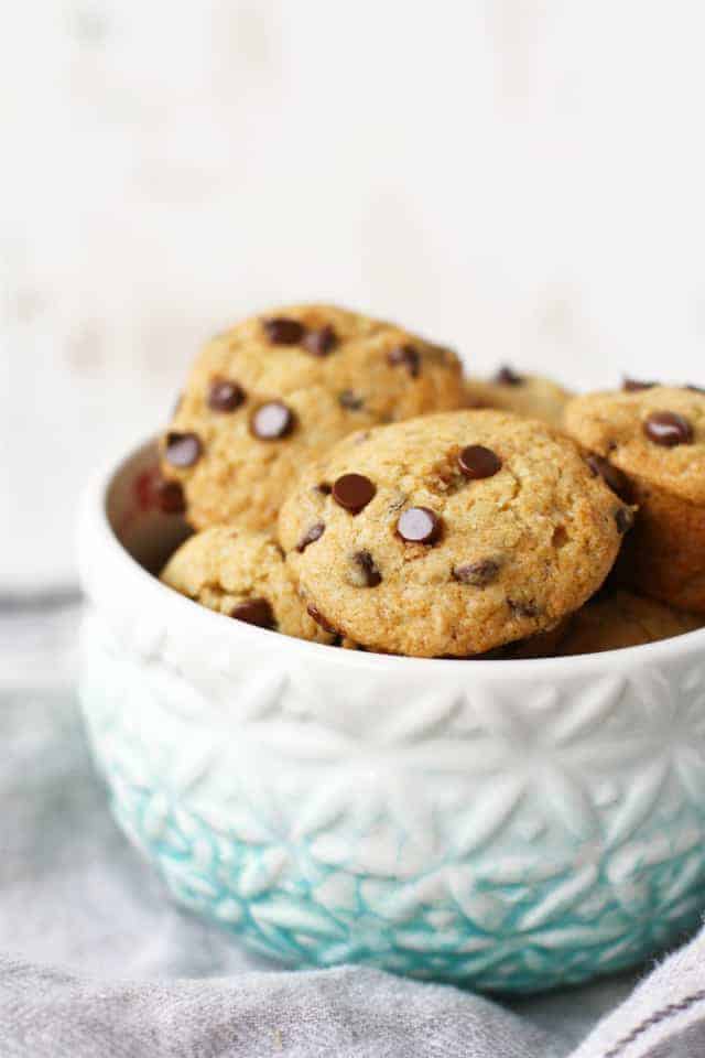 Gluten free chocolate chip cookie mini muffins 