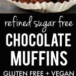 Muffins de plátano y chocolate sin azúcar refinada