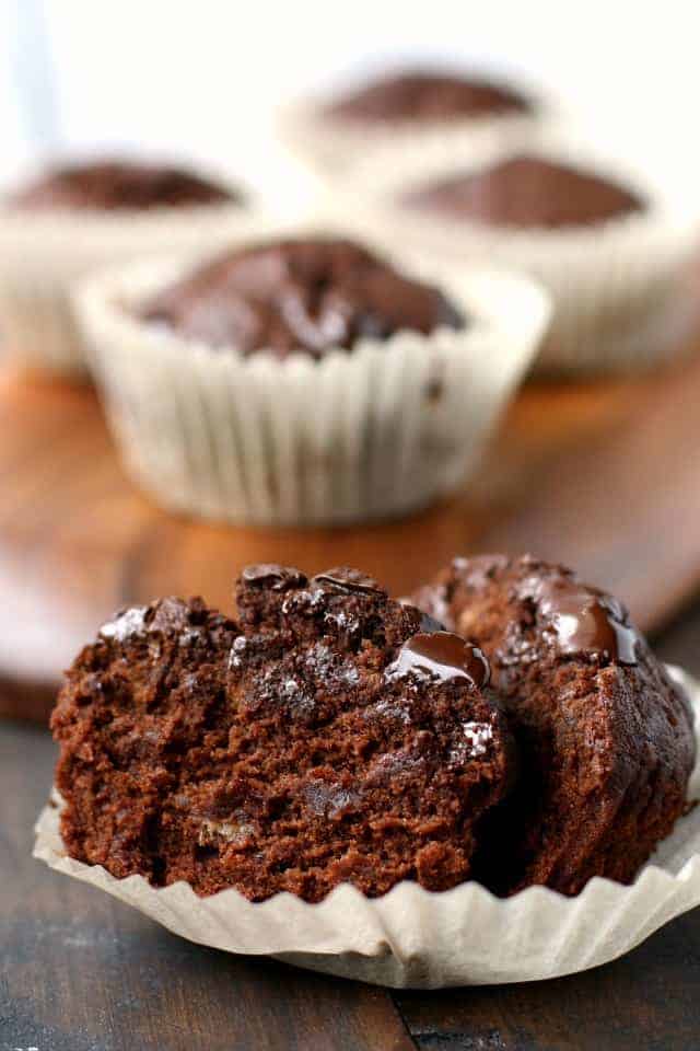 muffins de chocolate refinado sin azúcar