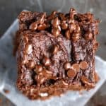 vegan double chocolate brownies