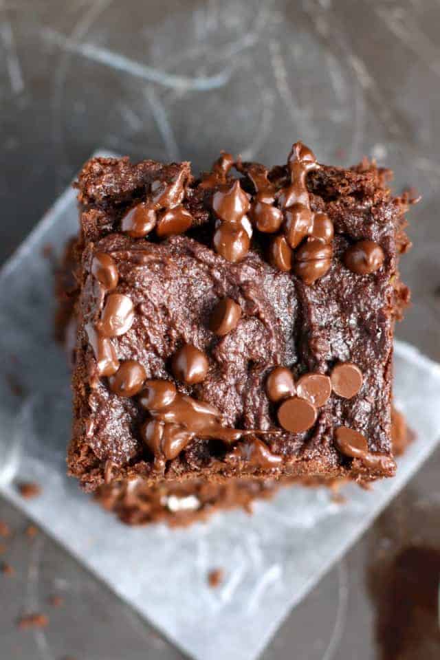 vegan double chocolate brownies