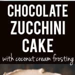 gluten free vegan chocolate zucchini cake