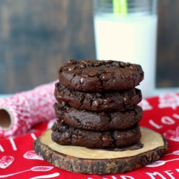 double chocolate fudge cookies