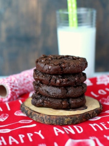 double chocolate fudge cookies