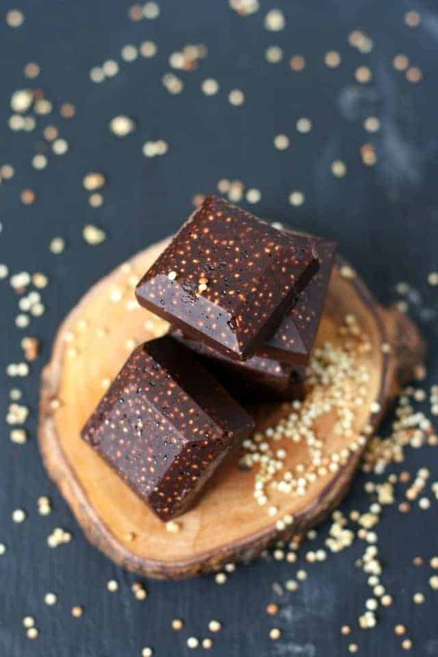 dairy free chocolate quinoa crunch bars
