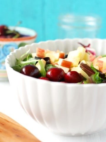 summer salad with cherries